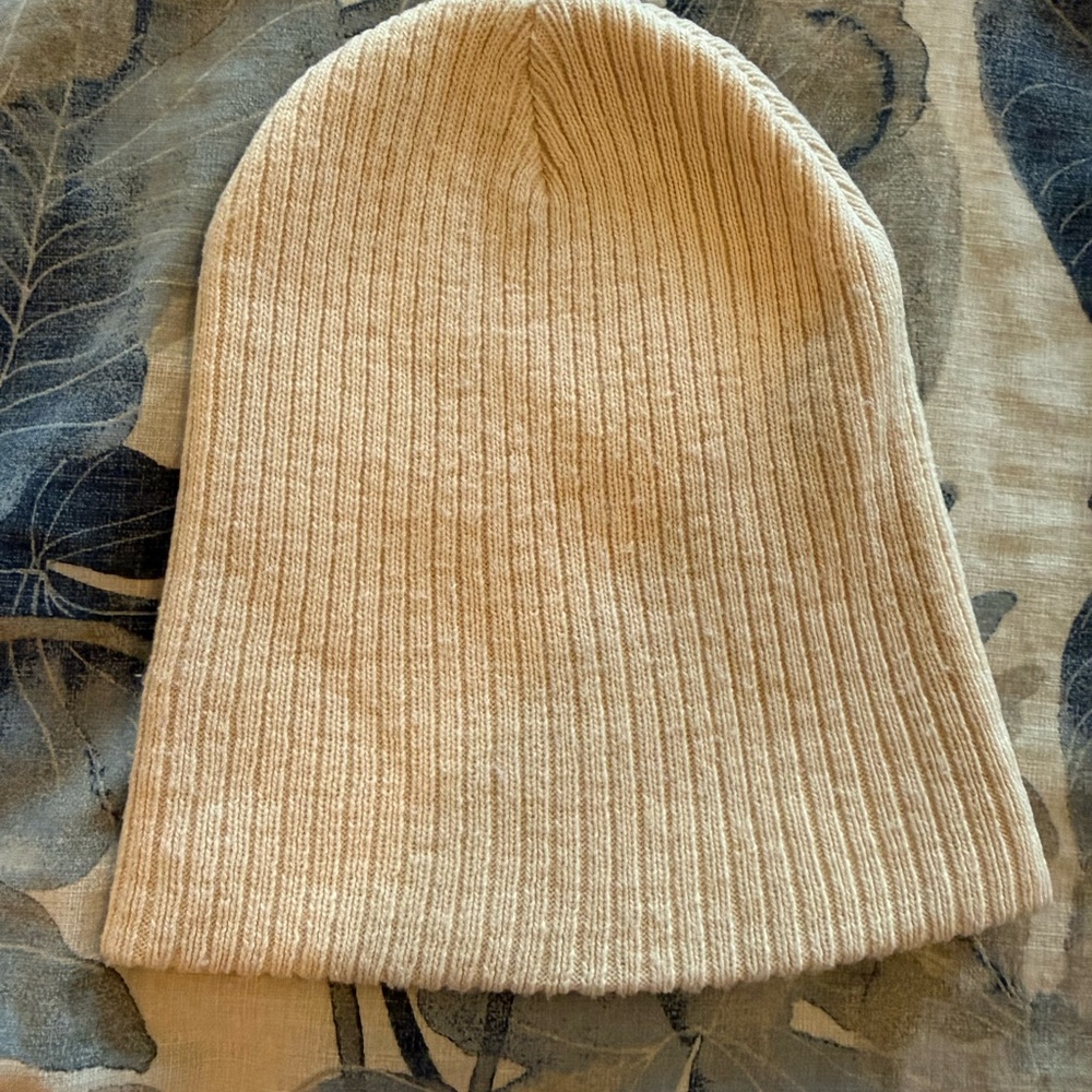 Wild Fable Cream Knit Beanie Hat